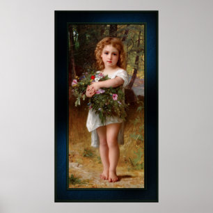 Fleurs De Printemps by William Bouguereau Poster