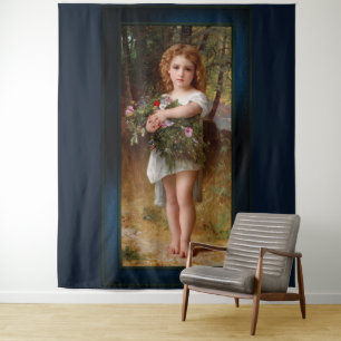 Fleurs De Printemps by William Bouguereau Tapestry