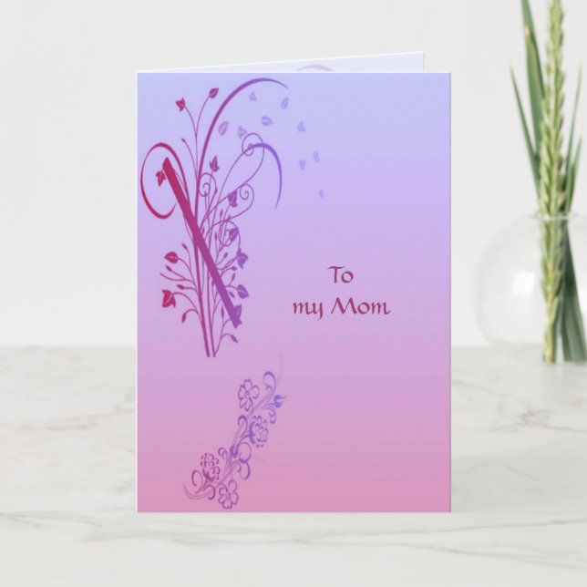 Fleurs Deco  Mother's Day Card (Front)