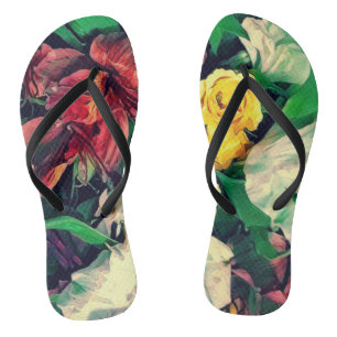 Fleurs Le Matin Thongs