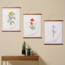 Fleurs sauvages set of 3 Wall Tapestry