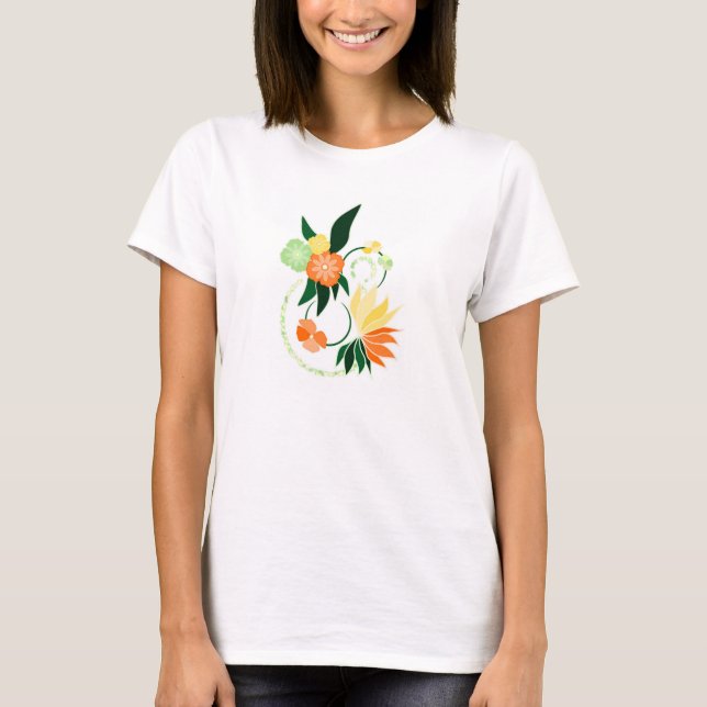 fleurs tropicales T-Shirt (Front)