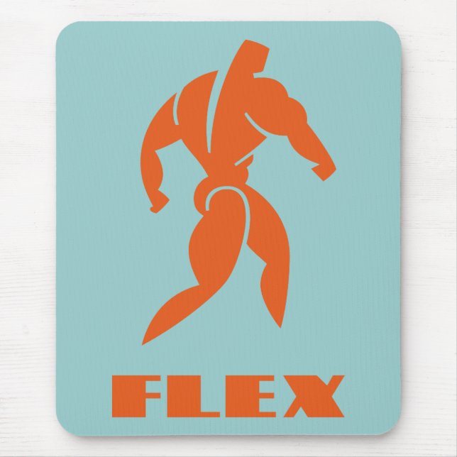 Flex Bodybuilding Mouse Pad (Front)