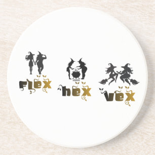 Flex. Hex. Vex. Body Positive & Diverse Witches Coaster