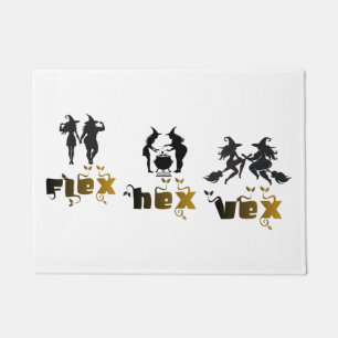 Flex. Hex. Vex. Body Positive & Diverse Witches Doormat