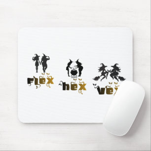 Flex. Hex. Vex. Body Positive & Diverse Witches Mouse Pad