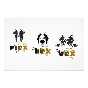 Flex. Hex. Vex. Body Positive & Diverse Witches Photo Print