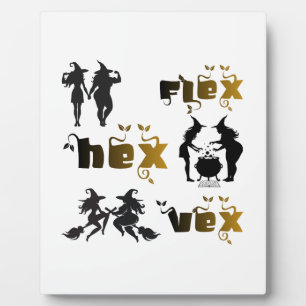 Flex. Hex. Vex. Body Positive & Diverse Witches Plaque