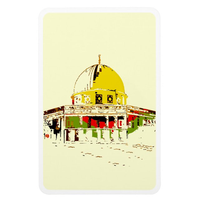 Flex the Glory: Dome of the Rock Flexible Magnet (Vertical)