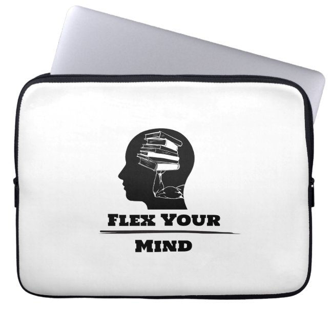 Flex Your Mind  Laptop Sleeve (Front)