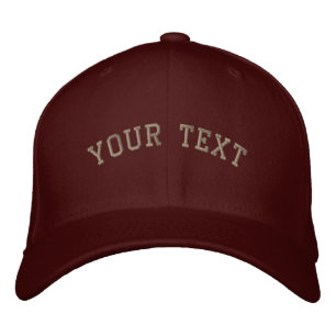 Flexfit Wool Embroidered  Cap Maroon