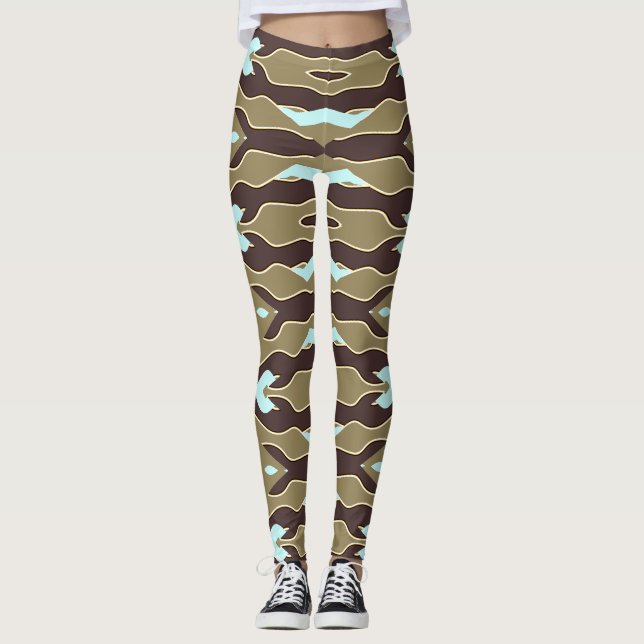 Flexi fit multicolor "Ratti_Creative_Arts" Legging (Front)