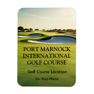 Flexible Custom Golf Photo Magnet
