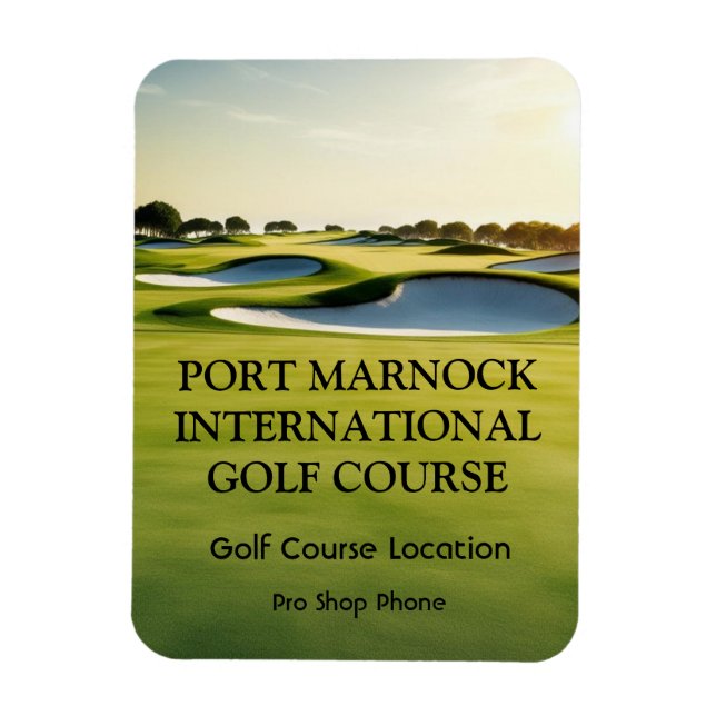 Flexible Custom Golf Photo Magnet (Vertical)