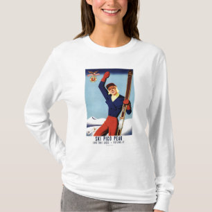 Flexible Flyer Pin-Up Skiing Girl T-Shirt