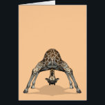 Flexible Giraffe<br><div class="desc">Background Colour can be changed - CUSTOMIZE IT - EDIT - BACKGROUND
 pretty acrobatic animal,   must have a spine made of pudding - trying to see the world from a different angle or just fooling around</div>
