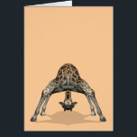 Flexible Giraffe<br><div class="desc">Background Colour can be changed - CUSTOMIZE IT - EDIT - BACKGROUND
 pretty acrobatic animal,   must have a spine made of pudding - trying to see the world from a different angle or just fooling around</div>