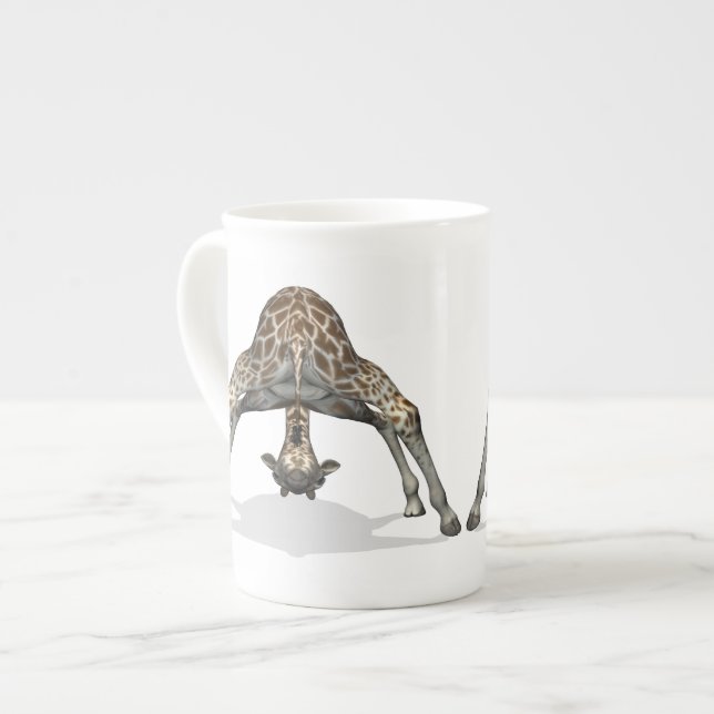 Flexible Giraffe Bone China Mug (Front Left)