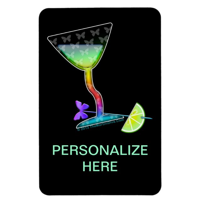 FLEXIBLE MAGNET - BUTTERFLY MARTINI (Vertical)