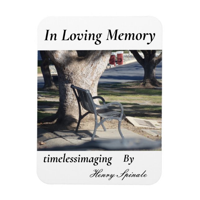 Flexible Magnet In Loving Memory photo. (Vertical)