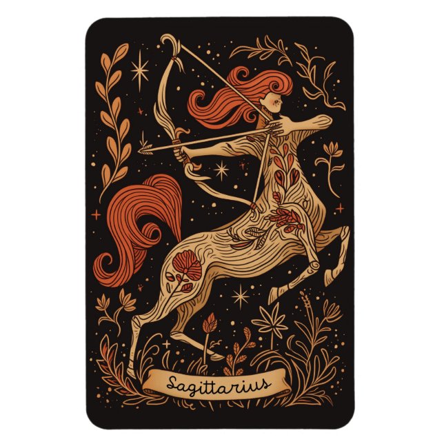 Flexible Magnet Sagittarius Celestial Zodiac Art (Vertical)