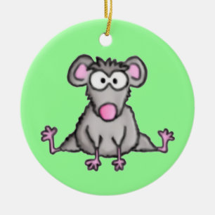 Flexible Mouse Ceramic Ornament