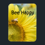 Flexible Photo Magnet<br><div class="desc">Bee happy Photo Magnet</div>