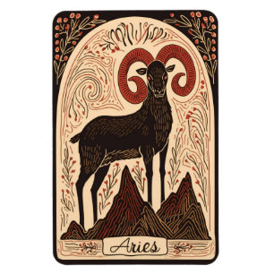 Flexible Photo Magnet Celestial Zodiac Art