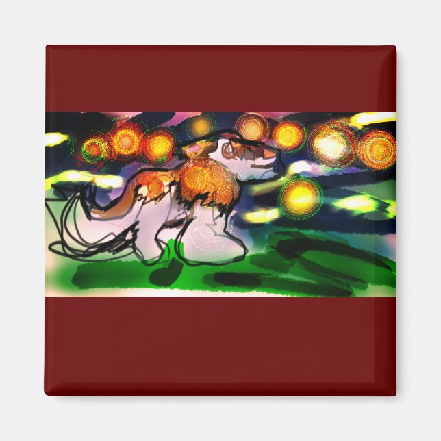 Flexible Photo Magnet Door Sign Accent Pillow Serv (Front)