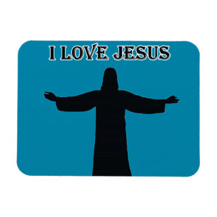 Flexible Photo Magnet i love jesus