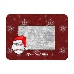 Flexible Photo Magnet - Santa Baseball