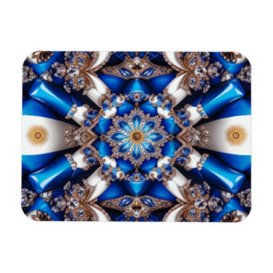 Flexible photo magnet with Argentinian Colours