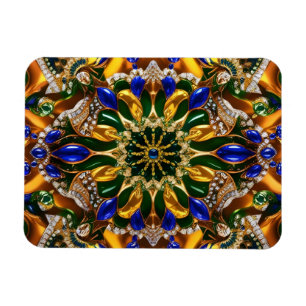 Flexible photo magnet with Brazil Colours