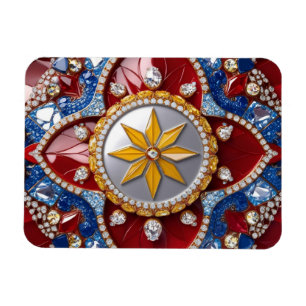 Flexible photo magnet with Colombia Colours