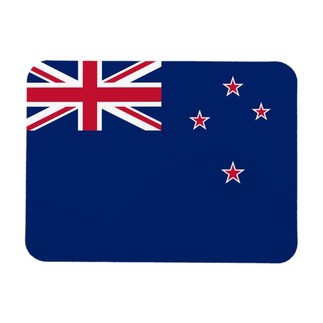 Flexible photo magnet with flag of New Zealand (Horizontal)