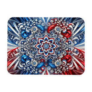 Flexible photo magnet with French Colours Design