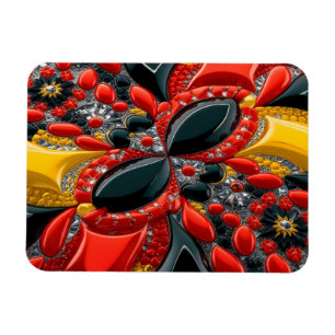 Flexible photo magnet with Germany Colours