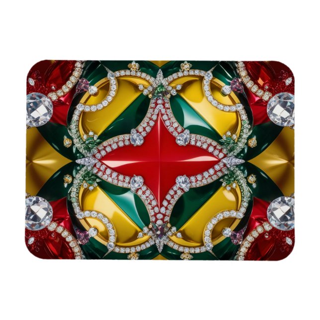 Flexible photo magnet with Los Angeles Colours (Horizontal)