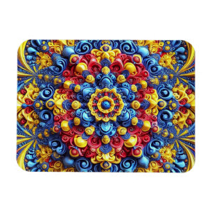 Flexible photo magnet with Romanian Colours