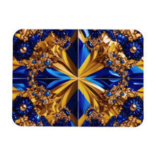 Flexible photo magnet with Sweden Colours