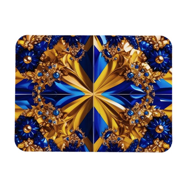 Flexible photo magnet with Sweden Colours (Horizontal)