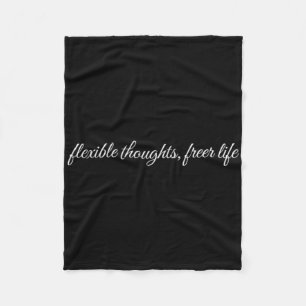 Flexible Thoughts, Freer Life, Mental Health Thera Fleece Blanket
