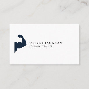 Flexing Icon Fitness Business Card
