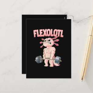 Flexolotl Axolotl Holiday Postcard