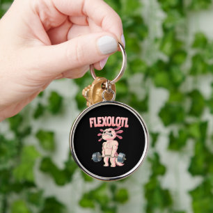 Flexolotl Axolotl Key Ring