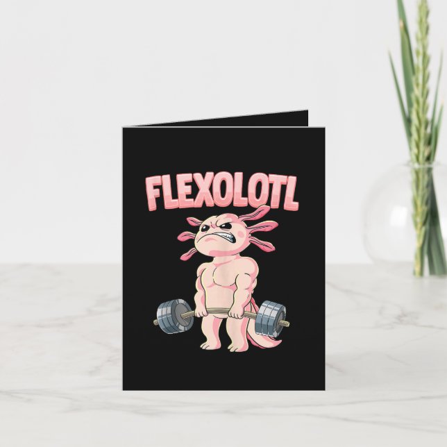 Flexolotl Axolotl Note Card (Front)