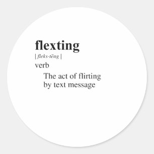 FLEXTING CLASSIC ROUND STICKER