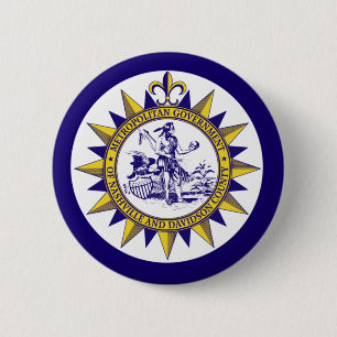 FlFlag of Nashville, Tennessee  6 Cm Round Badge