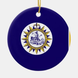 FlFlag of Nashville, Tennessee Ceramic Ornament