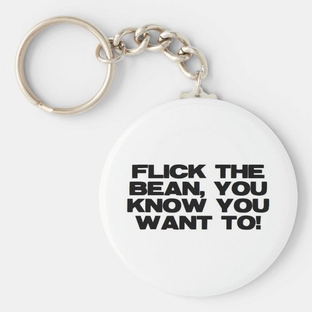 Flick the Bean Key Ring (Front)